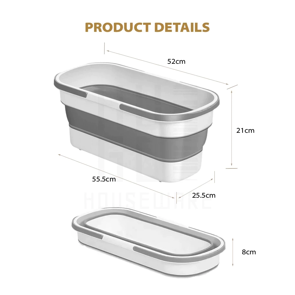 Ember Lipat , Hemat Tempat – Ember Silicone Portable, Wadah Cuci Baju / Pel Lantai , baskom lipat serbaguna , cuci baju lipat, laundry